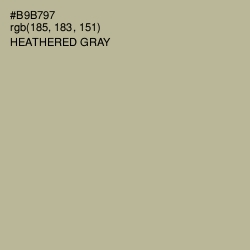#B9B797 - Heathered Gray Color Image